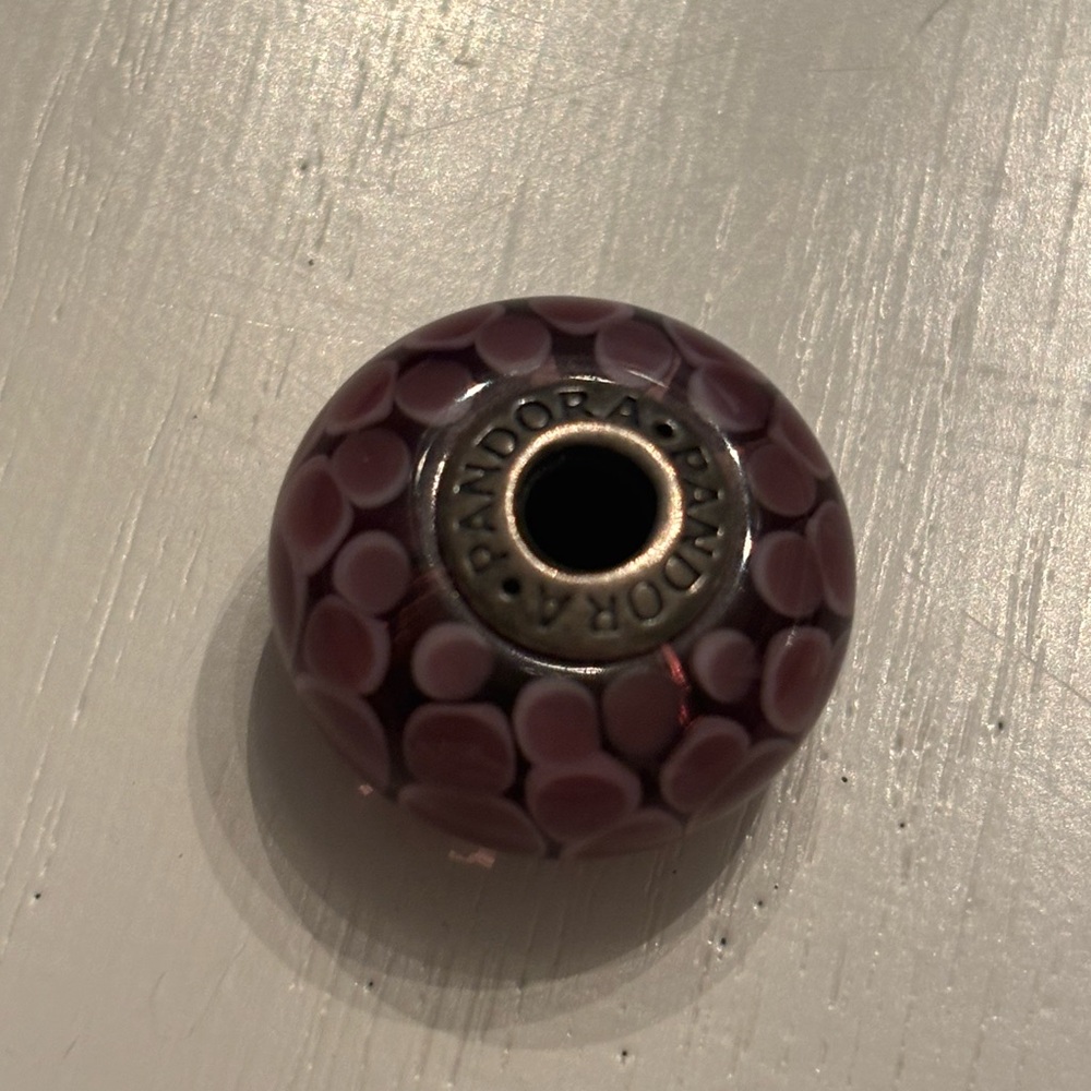 Pandora Purple Marano glass Charm Bead